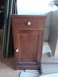 Colonna colonnetta in legno bagno arte povera