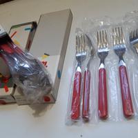 Set 24 posate Abert rosse NUOVE