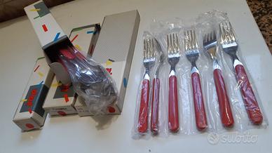 Set 24 posate Abert rosse NUOVE