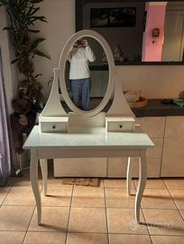 toeletta per trucco Ikea Hemnes bianca cm 100x50