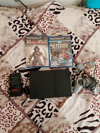 Console PlayStation 2 Slim + 2 Giochi Originali 