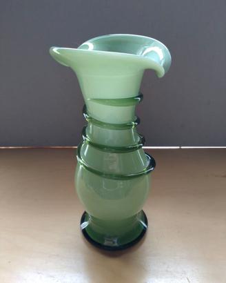 Vaso in vetro verde Calla