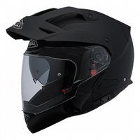 Casco moto enduro smk nero mentoniera removibile
