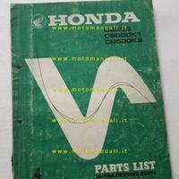 HONDA CB 500 K0 - K1 - K2 1976 catalogo ricambi