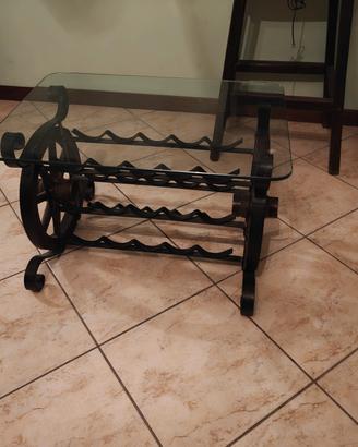 tavolino porta bottiglie 