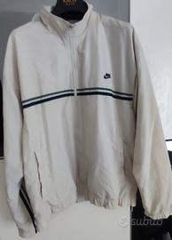 Giacca Nike con zip beige tg.XL
