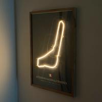 Quadro luminoso 50x70 Circuito di monza