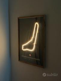 Quadro luminoso 50x70 Circuito di monza