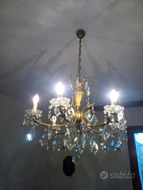 Lampadario Maria Antonietta gocce vetro di Murano