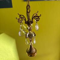 Lampadario gocce anni 70