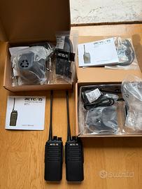 X2 Retevis RT1 Walkie Talkie NUOVI in GARANZIA