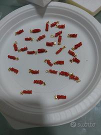 Gobbetti in corallo e argento