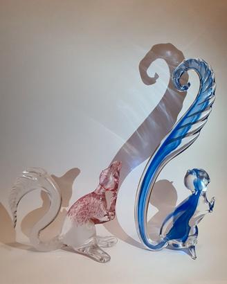 Scoiattoli in Vetro Artistico di Murano vintage