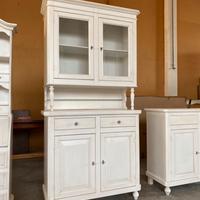 Vetrina in legno nuova bianca