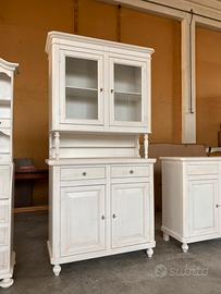 Vetrina in legno nuova bianca