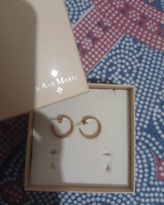 orecchini in filigrana placcati oro argento 925 