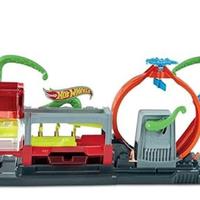 Pista Hot Wheels con autolavaggio