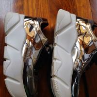 Sneakers Voile Blanche Monster specchio