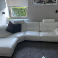 Divano Chateu d’ax pelle bianco