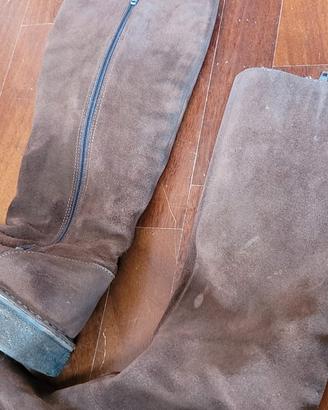 stivali donna scamosciato marrone nr 36