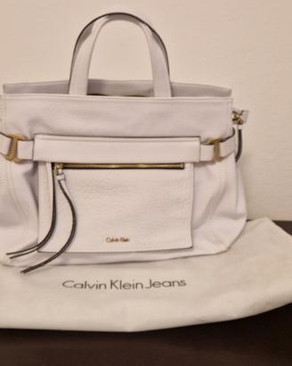Borsa Calvin Klein pelle bianca - nuova