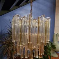 Lampadario A Canne Moretti Vetro Murano