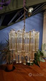 Lampadario A Canne Moretti Vetro Murano