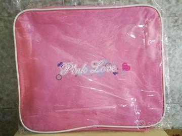 Borsa Zaino Tablet Pc Ragazzi Bimbi Pink Love Rosa