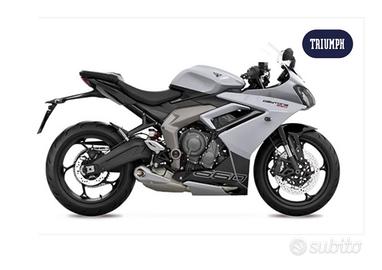 Triumph daytona 660 sport bianco metallico