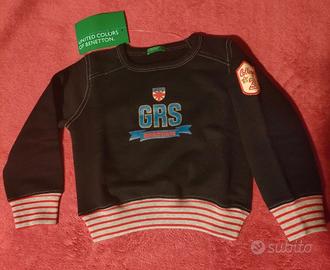 Felpa neonato in cotone Benetton tg. 82