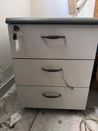 Cassettiera con 3 cassetti NUOVA con chiave