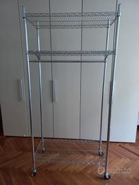 scaffale con rotelle Seletti