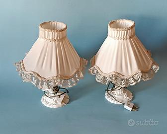 Coppia Lampada Abatjour Vintage