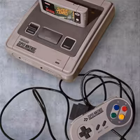 Snes - Super Nintendo Console + Controller 