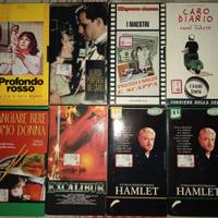 8 video cassette VHS varie usate