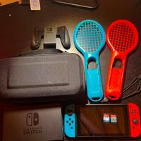 Nintendo switch+giochi e accessori completi