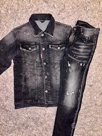 completo in jeans dsquared2