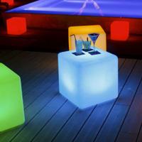Lampada led tavolino rgb giardino cubo led