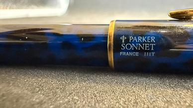 Parker Sonnet in lacca blu