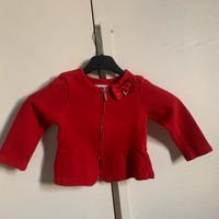 Maglioncino rosso bambina