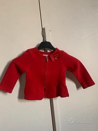 Maglioncino rosso bambina