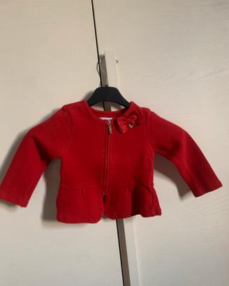 Maglioncino rosso bambina