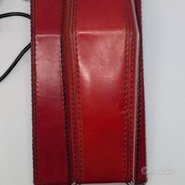 Telefono Originale Telcer Fisso In Pelle