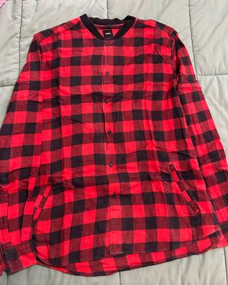 Camicia Asos Scacchi flanella rossa nera taglia XL