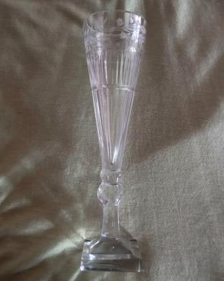 Flûte Champagne Cristallo Molato a Mano XIX Secolo
