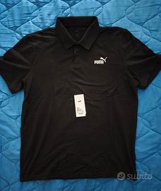Polo Puma Nera Essential n. 1 Logo pique - L