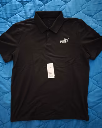 Polo Puma Nera Essential n. 1 Logo pique - L