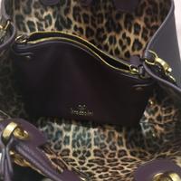 Borsa Braccialini viola e oro