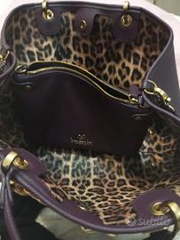 Borsa Braccialini viola e oro