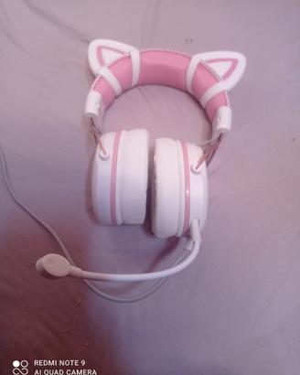 Cuffie gattino gaming per tutti indispositivi